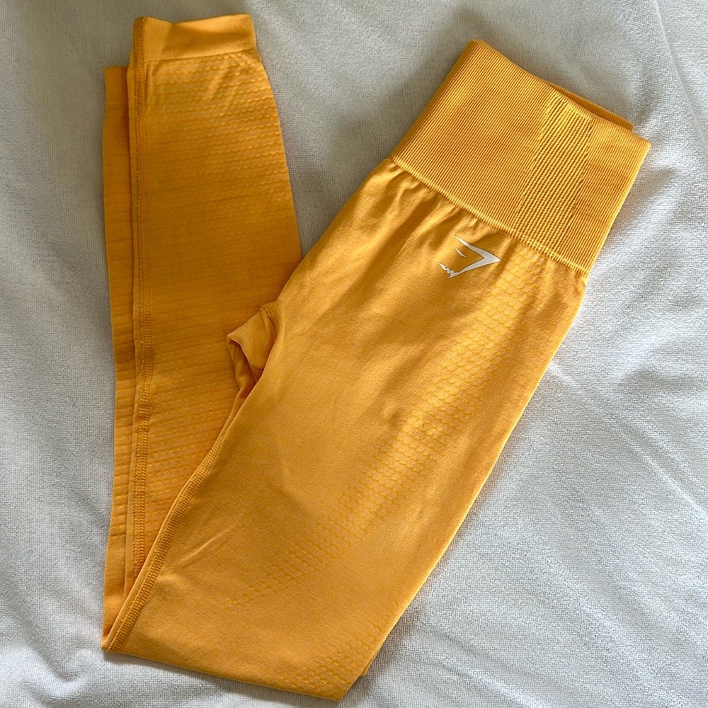 GymShark Orange Vital Seamless 2.0 Leggings
